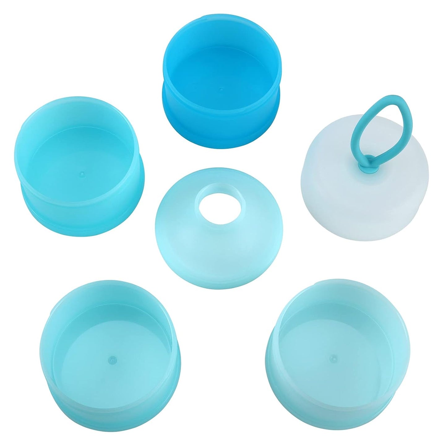 Accmor Baby Formula Dispenser On The Go, Stackable Travel Formula Container, Non-Spill Milk Powder Baby Kids Snack Storage Container, BPA Free, 2 Packs