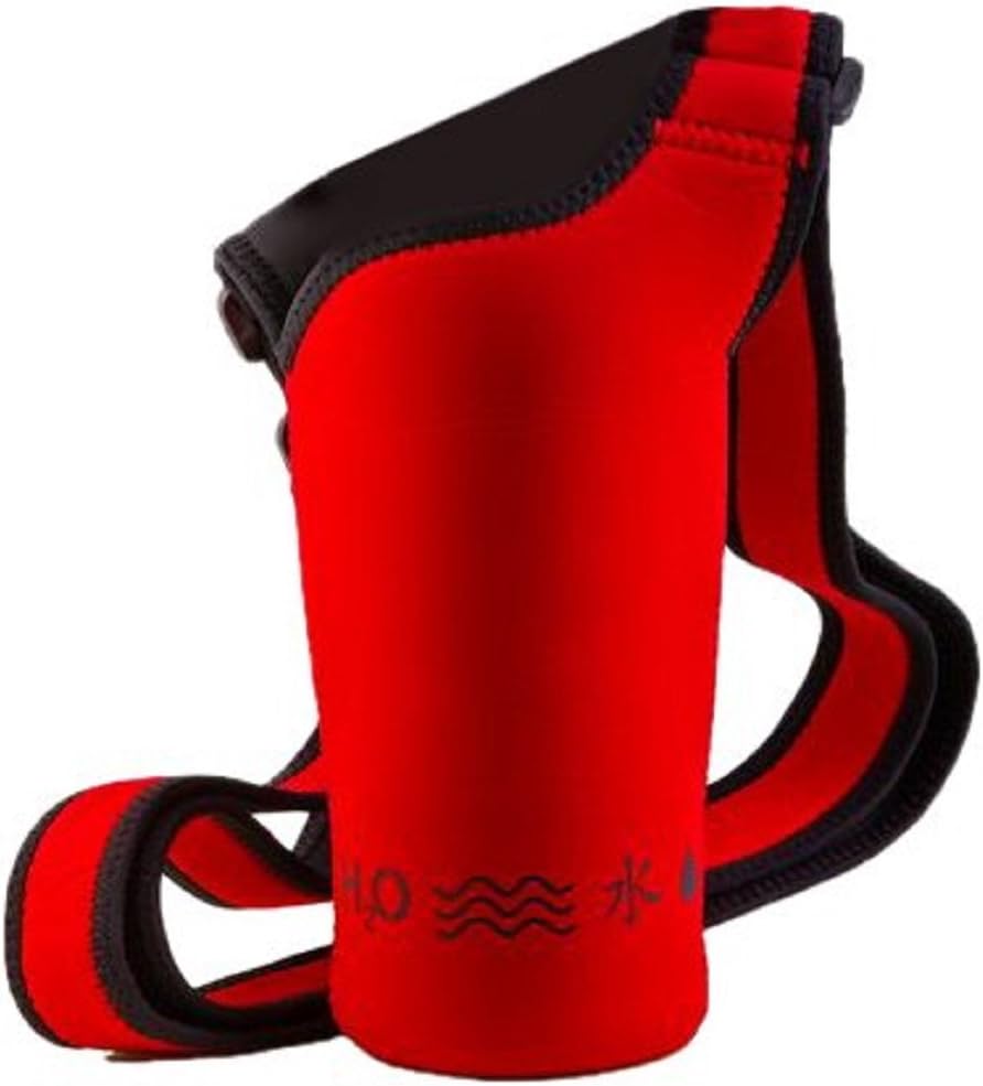 Adjustable Neoprene Bottle Holder, Racecar Red