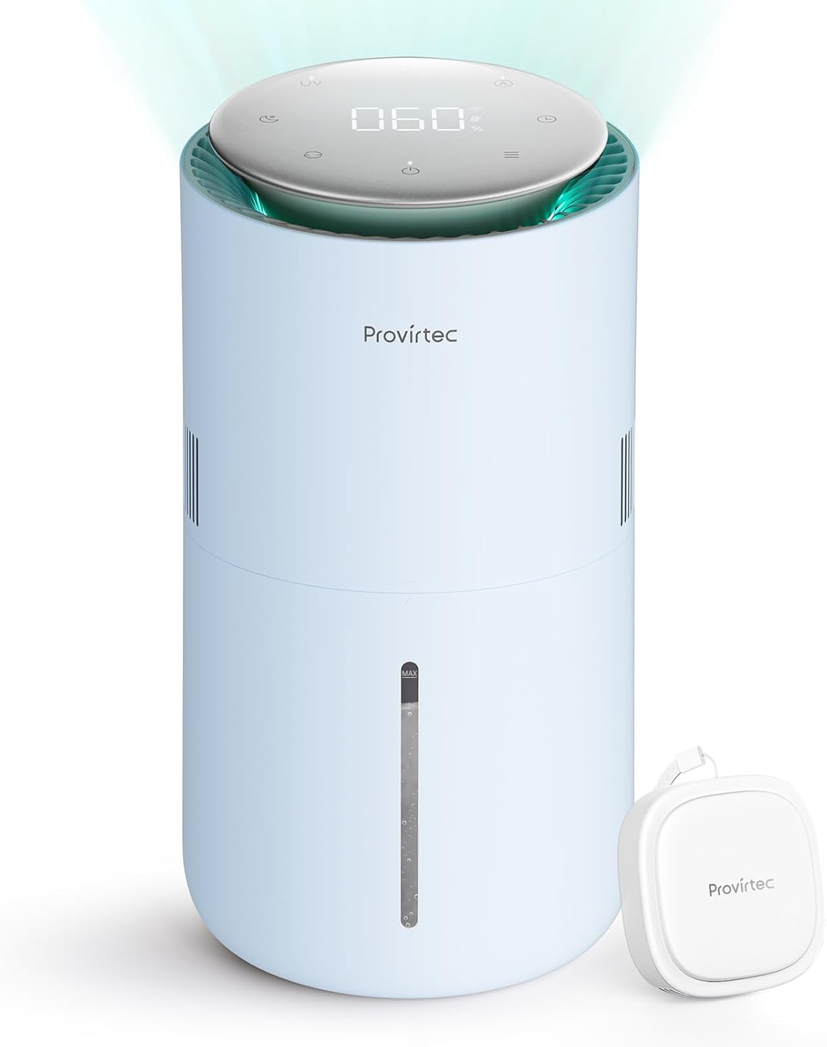 MistFree Smart Humidifier for Bedroom, Evaporative Humidifier No White Dust, Auto Humidity & APP Control, 3L Water Tank Easy to Clean, Sleep Mode, Timing, Humidifiers for Nursery/Baby(Blue)