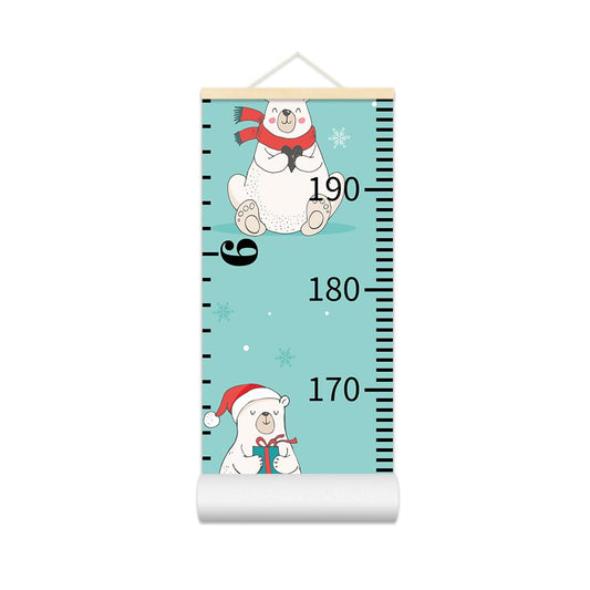 Baby Growth Chart for Wall - Height Chart for Kids Nursery Decor Wall Hanging Measurement Ruler Toddlers Kids Room Decor Play Room Essentials Birthday Christmas Gifts for Boys Girls 79"X7.9" (Bear)
