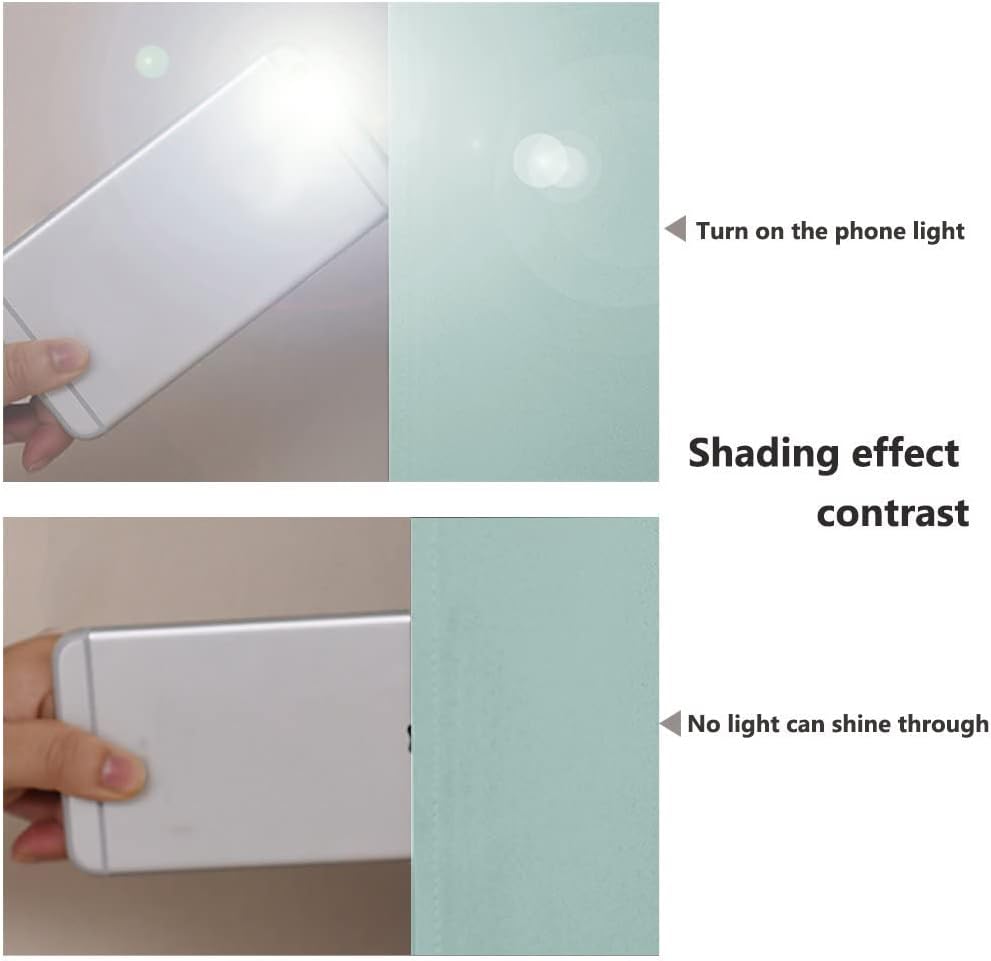 NICETOWN Aqua Blue 100% Blackout Lined Curtains, 2 Thick Layers Completely Blackout Window Treatment Panels Thermal Insulated Drapes for Kitchen (1 Pair, 42" Width x 63" Length Each Panel)