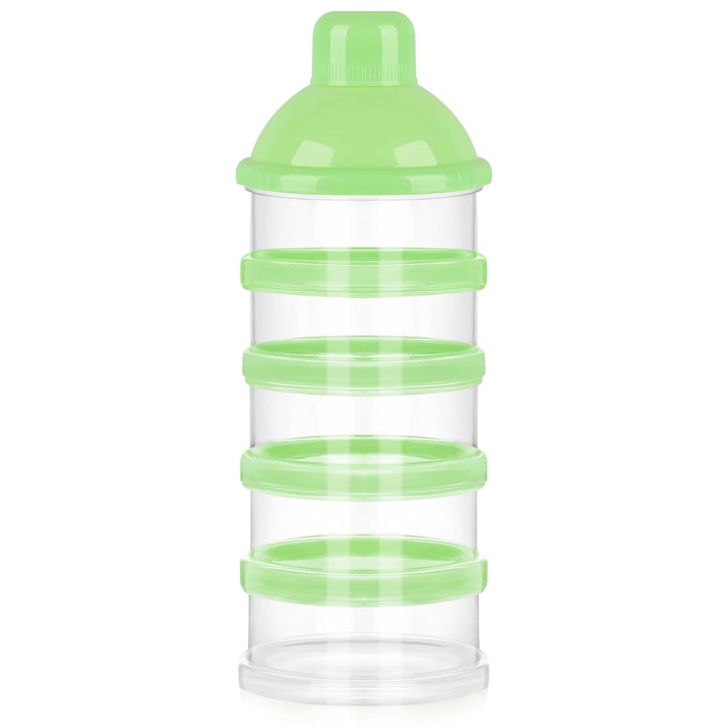 Accmor Formula Dispenser On The Go, 5 Compartments Stackable Formula Container for Travel, Baby Milk Powder Kids Snack Container, BPA Free