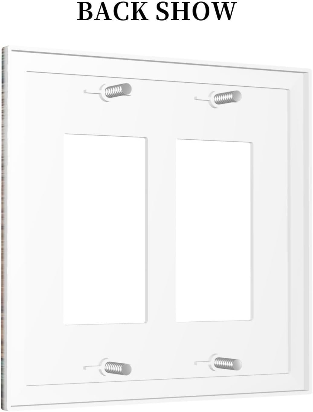 Decorative Outlet Covers Rustic Wood Country Barn Texas Star On Teal 2 Gang Double Gfci Rocker Electrical Wall Panels Light Switch Cover Plate For Farmhouse Cabin Decor