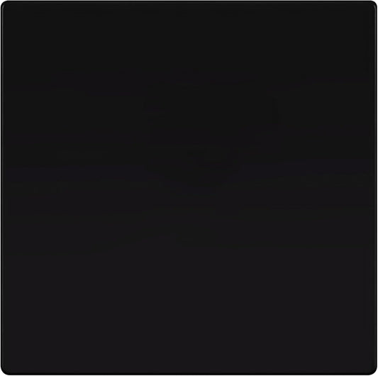 TG Screwless Double Blank Wall Plate, Child Safe Blank Device Outlet Cover, Mid-Size 2-Gang 4.88" H x 4.92" L, Polycarbonate Thermoplastic, UL Listed, SP-MB2-BK, Black (1 Pack)