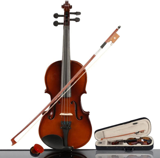 Ktaxon 1/4 Violin for Beginners, Fiddle for Students and Enthusiasts, Acoustic Violin Kit with Case, Bow, Rosin & Manual