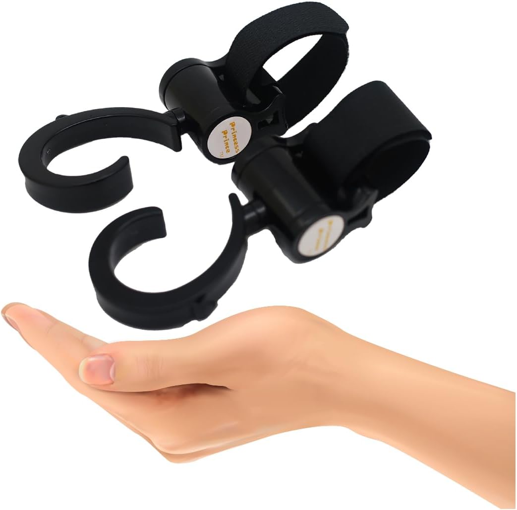 Princess Prince Stroller Hooks for Buggy Or Baby Carrier Or Bike Bicycle Or Car Headrest 1Pair