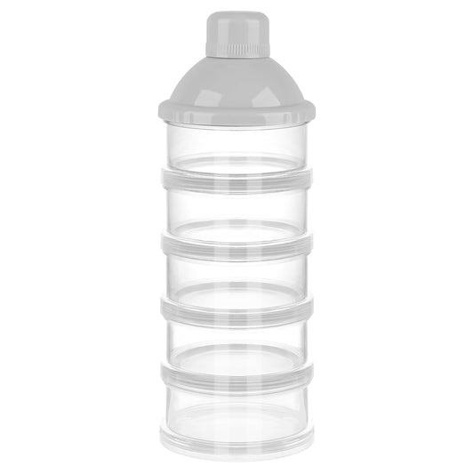 Accmor Formula Dispenser On The Go, 5 Compartments Stackable Formula Container for Travel, Baby Milk Powder Kids Snack Container, BPA Free