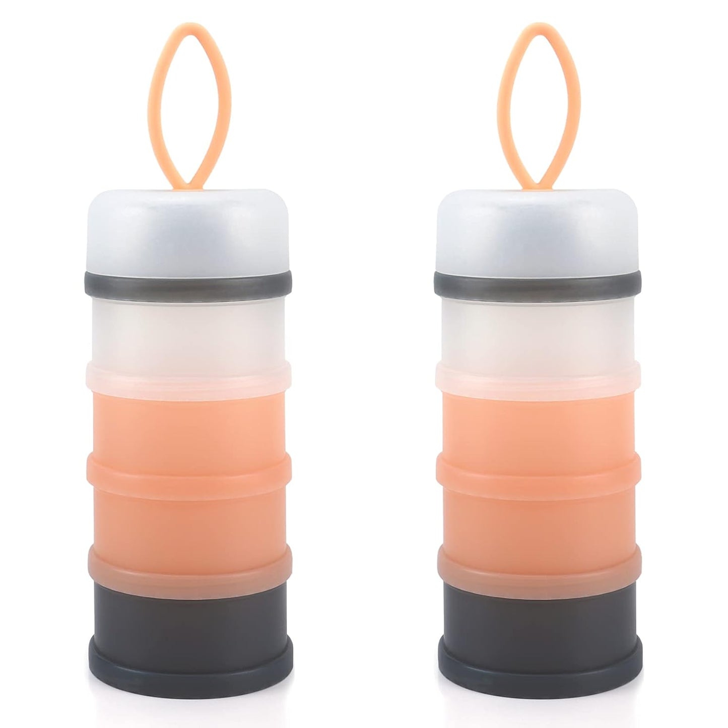 Accmor 2 Pack Baby Formula Dispenser On The Go, Stackable Non-Spill Portable Milk Powder Kids Snack Storage Container, BPA Free