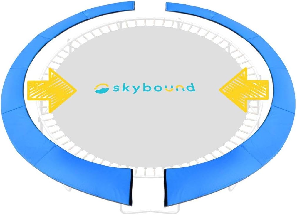 SkyBound Universal Replacement Trampoline Safety Pad - Spring Cover Fits 8ft 10ft 12ft 14ft 15ft Frames - Comfortable, Long Lasting, and Water-Resistant
