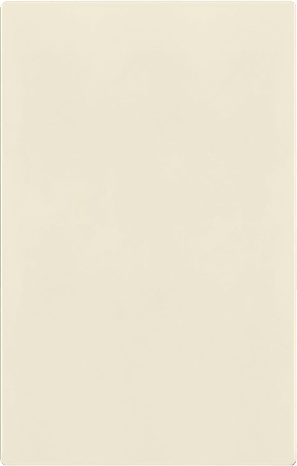 TG Mid-Size Screwless Blank Wall Plate, Child Safe Blank Device Outlet Cover, Medium Size 1-Gang 4.88" H x 3.11" L, Polycarbonate Thermoplastic, UL Listed, SP-MB1-LA, Light Almond (1 Pack)