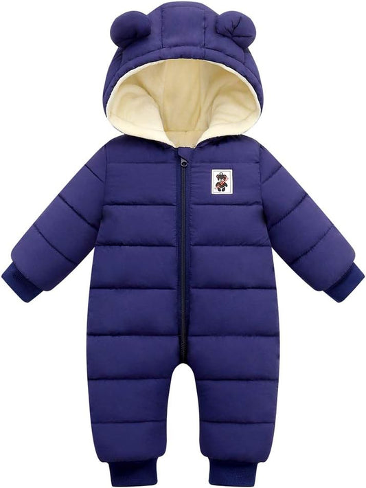 Cute Baby Boys Snowsuit New Born baby girls Winter Coat Toddler Clothes