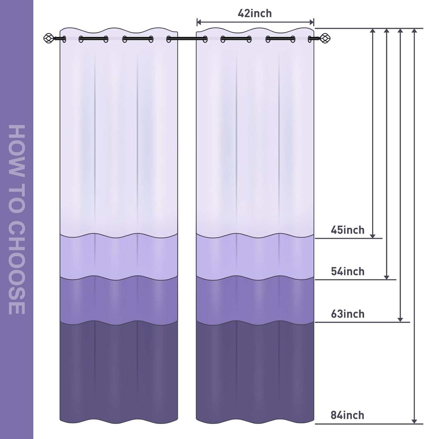 Aimego Galaxy Blackout Curtains for Boys Room - Room Darkening Curtains Outer Space Universe Nebula Starry Solar Planet Window Drapes Decor for Bedroom Living Room Grommet 2 Panel Set, 42"X63"