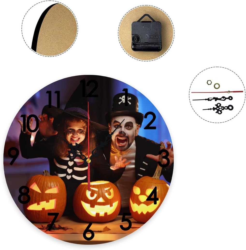 Custom Clocks for Walls Personalized Wall Photo Customized Round Clock for Birthday Wedding Present Creative