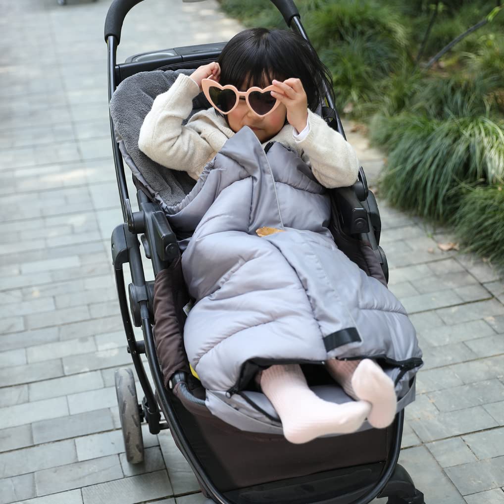 Anti-Kick Winter Blanket, Warm Cuddly Weather Resistant Baby Footmuff, Toddler Stroller Winter Cover Bunting Bag