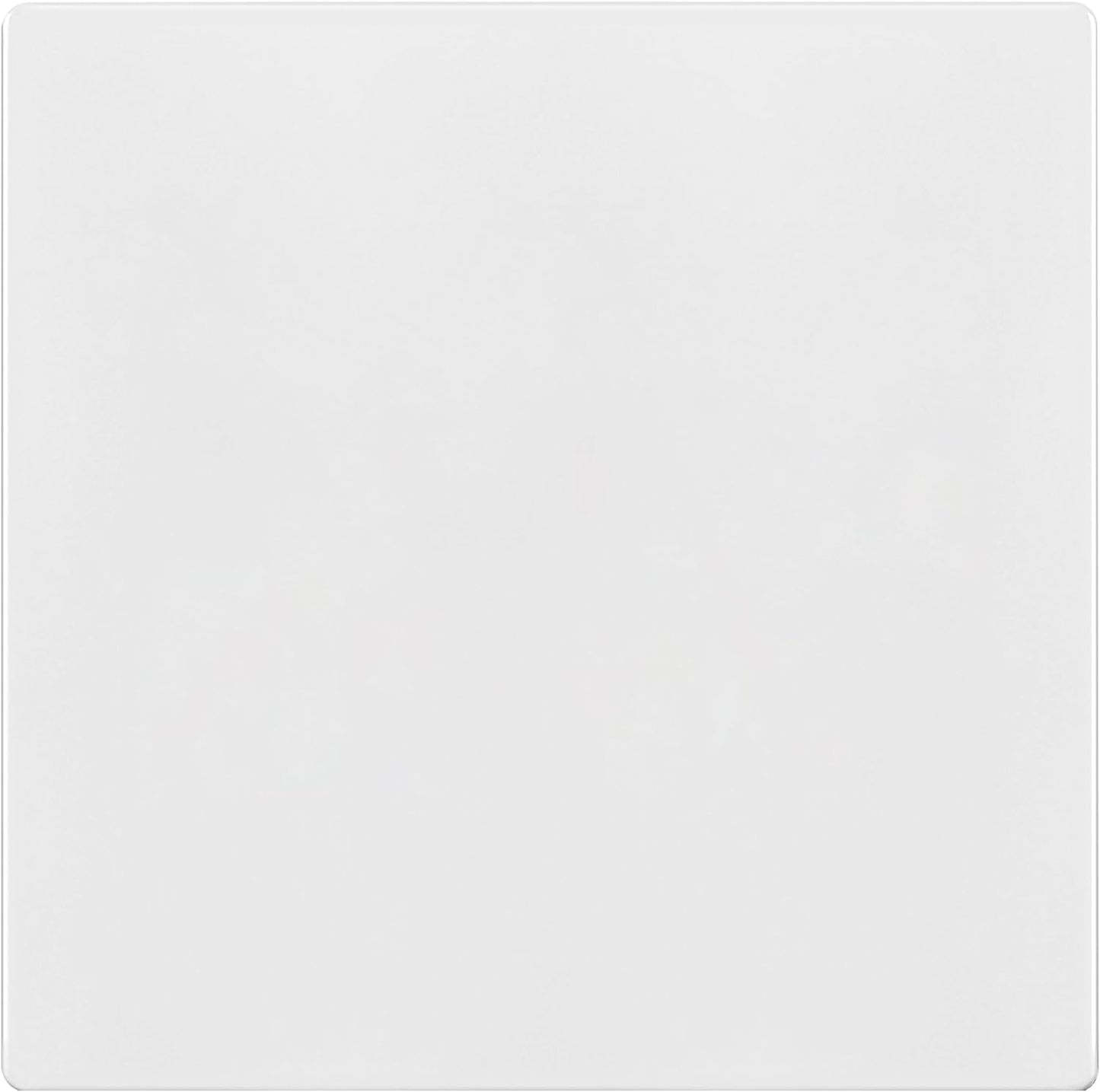 TG Screwless Double Blank Wall Plate, Child Safe Blank Device Outlet Cover, Mid-Size 2-Gang 4.88" H x 4.92" L, Polycarbonate Thermoplastic, UL Listed, SP-MB2-W, White (1 Pack)