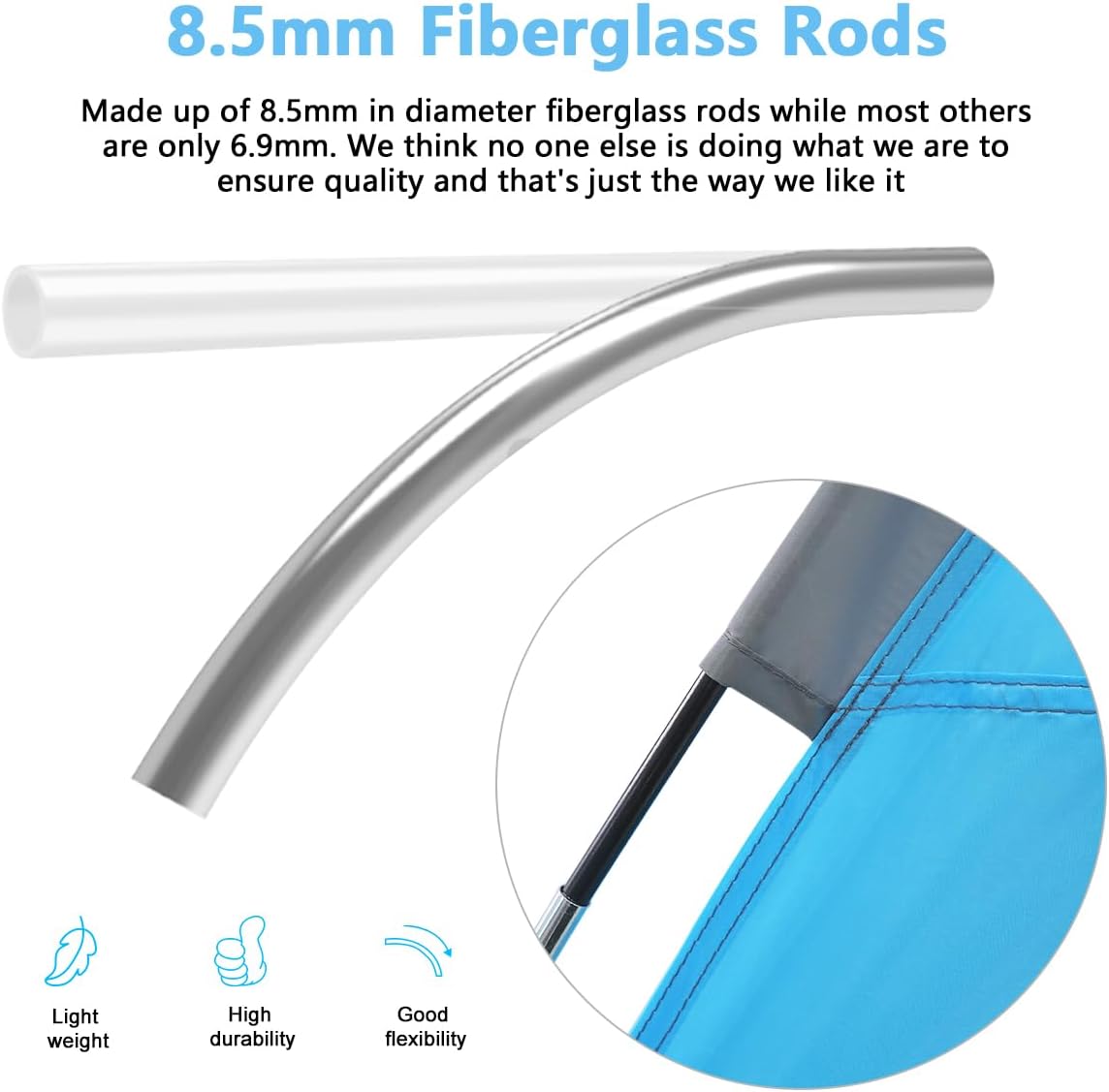 NXONE Beach Tent Sun Shade Shelter for 3/4/6 Person Person with UV Protection, Extended Floor, 3 Mesh Roll Up Windows & 8.0/8.5mm Fiberglass Rods丨Carry Bag Included