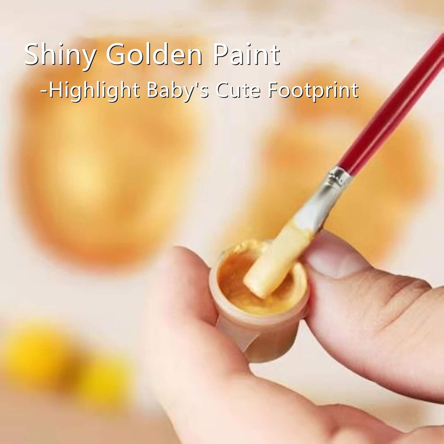 Elfzone Inkless Hand and Footprint Kit - Baby Handprint Stamp or Footprint Keepsake Kit, Easy No-Bake DIY Clay Impression, Paw Print kit for Dogs and Cats