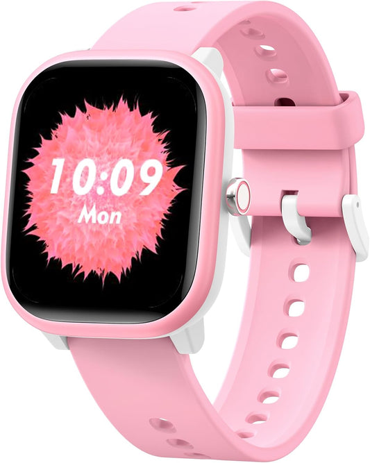 Smart Watch for Kids Girls Boys No APP/Phone Needed, 1.8" IP68 Waterproof Sport Kids Watch Pedometer, Heart Rate, Sleep Monitor, Step Counter, 12 Puzzle Games for Girls Boys Teens 6-16