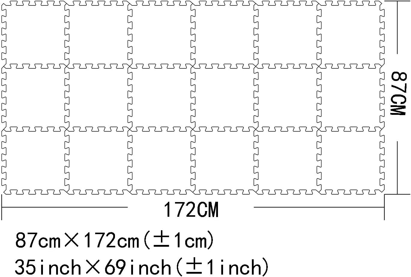 MQIAOHAM children puzzle mat play mat squares play mat tiles baby mats for floor puzzle mat soft play mats girl playmat carpet interlocking foam floor mats for baby blue beige grey 107110112