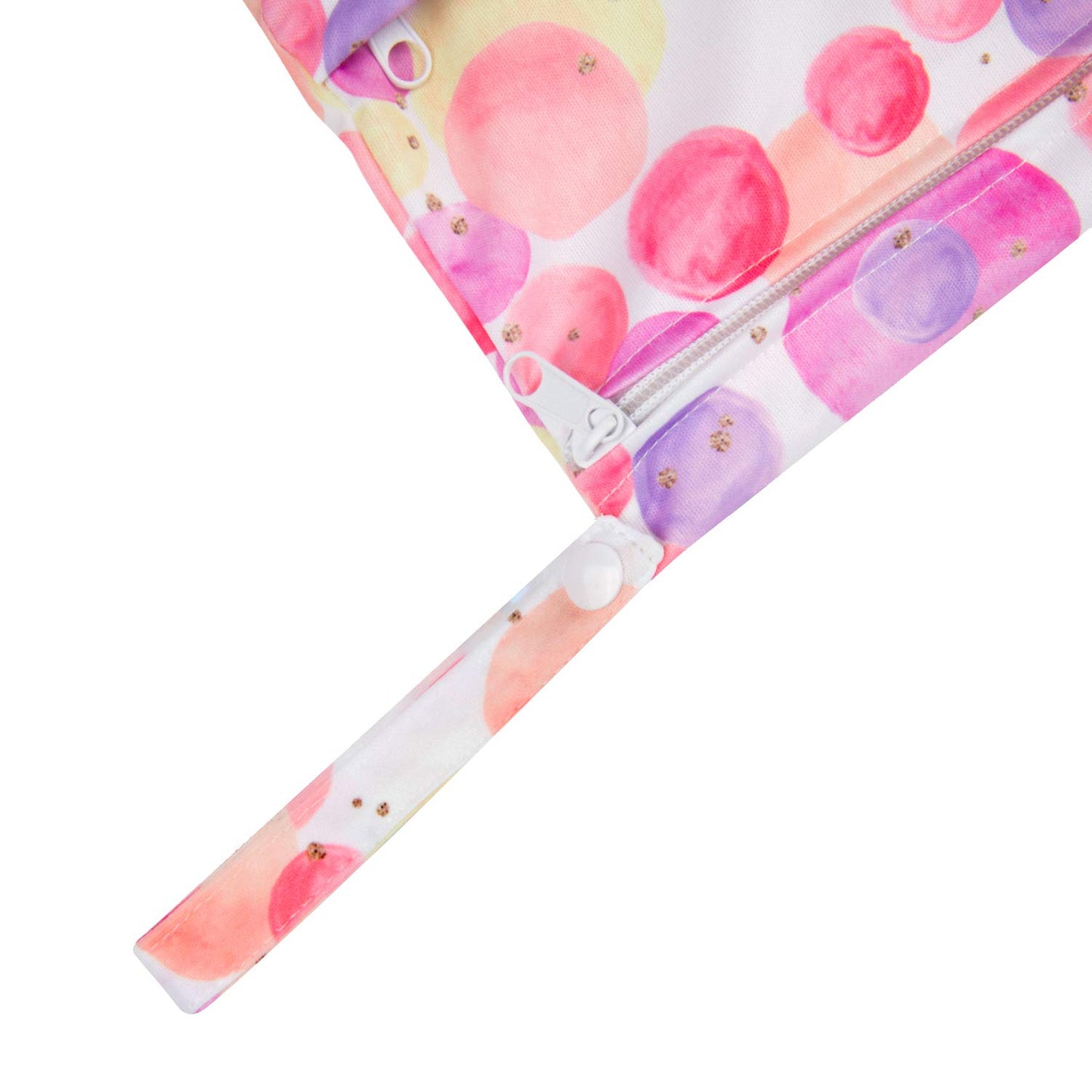 ALVABABY 2pcs Cloth Diaper Wet Dry Bags Waterproof Reusable with Two Zippered Pockets Travel Beach Pool Daycare Soiled Baby Items Yoga Gym Bag for Swimsuits or Wet Clothes LZ0102