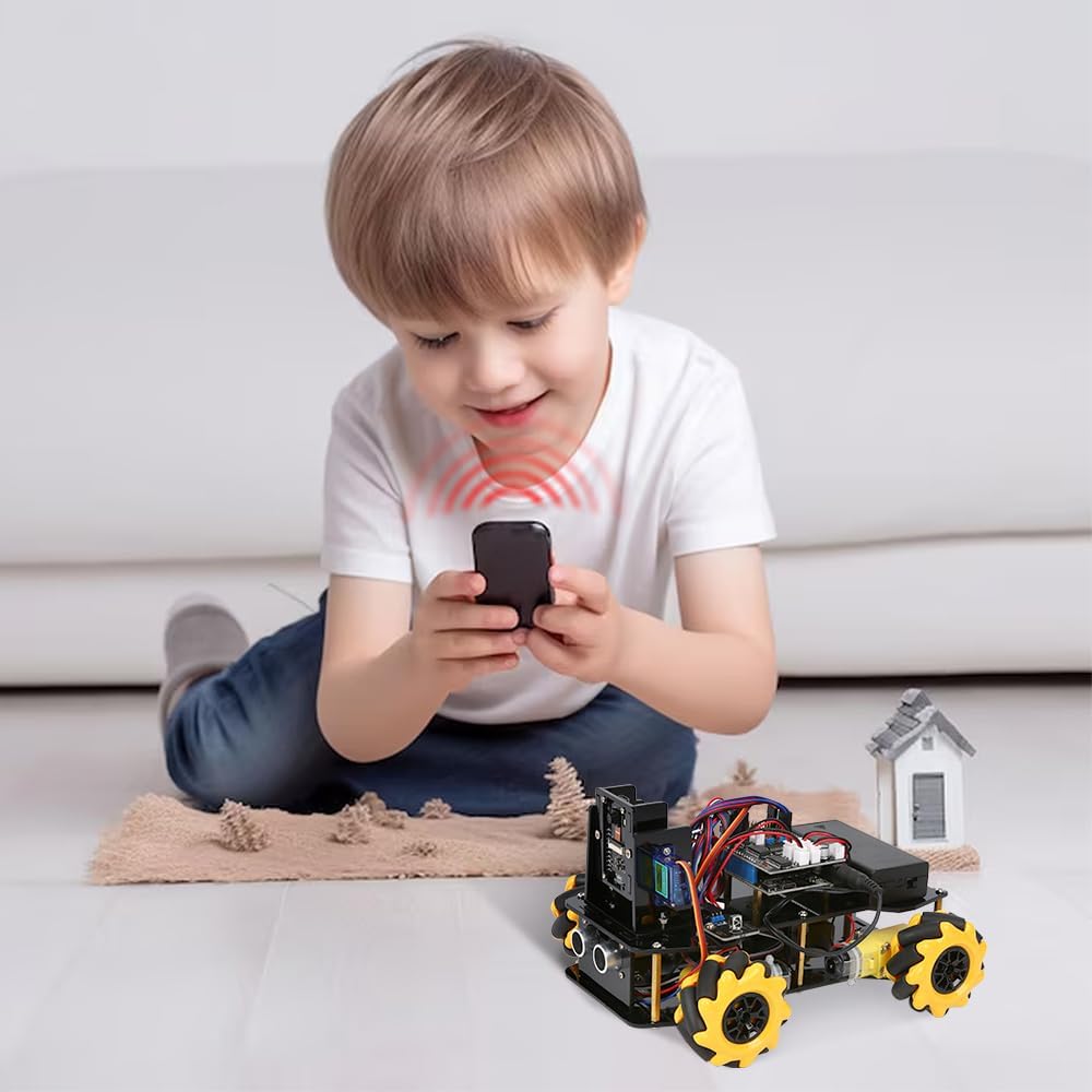 Robot Kit with 3MP Camera, Robotics Kit for Kids Ages 8–12 12-16 Compatible with Arduino & Scratch, App & Remote Control, STEM Toys Coding Robot Kit, Gift for Kids, Teens and Adults