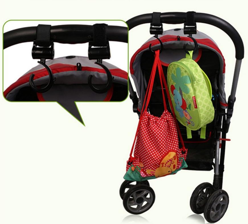 Princess Prince Stroller Hooks for Buggy Or Baby Carrier Or Bike Bicycle Or Car Headrest 1Pair