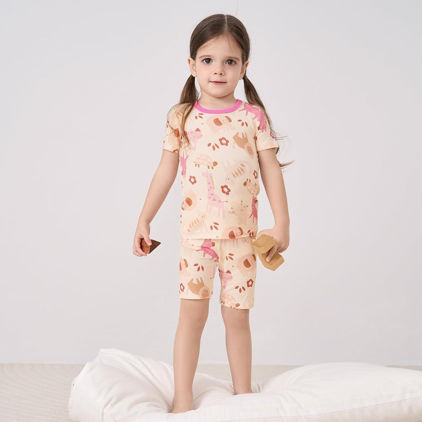 pureborn Baby Toddler Kids Viscose from Bamboo Pajamas Set Pjs 2pcs 18M-8Y