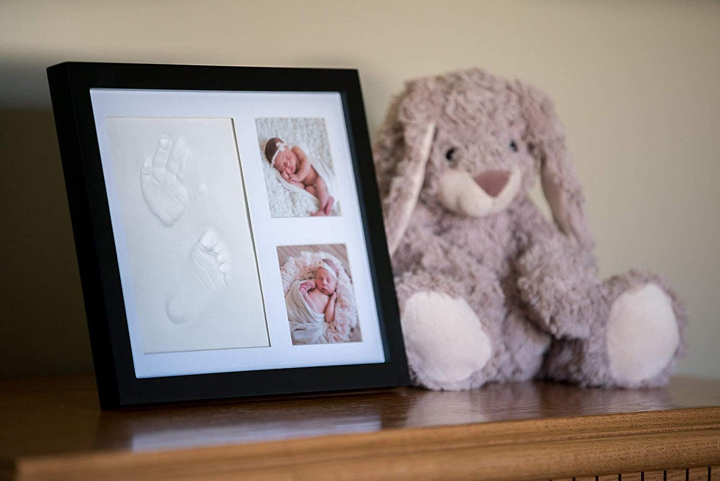 Little Hippo Baby Footprint Kit & Keepsake | Baby Handprint Kit | Baby Hand and Footprint Kit for Infant Gift, New Mom Gift (Black, Standard)