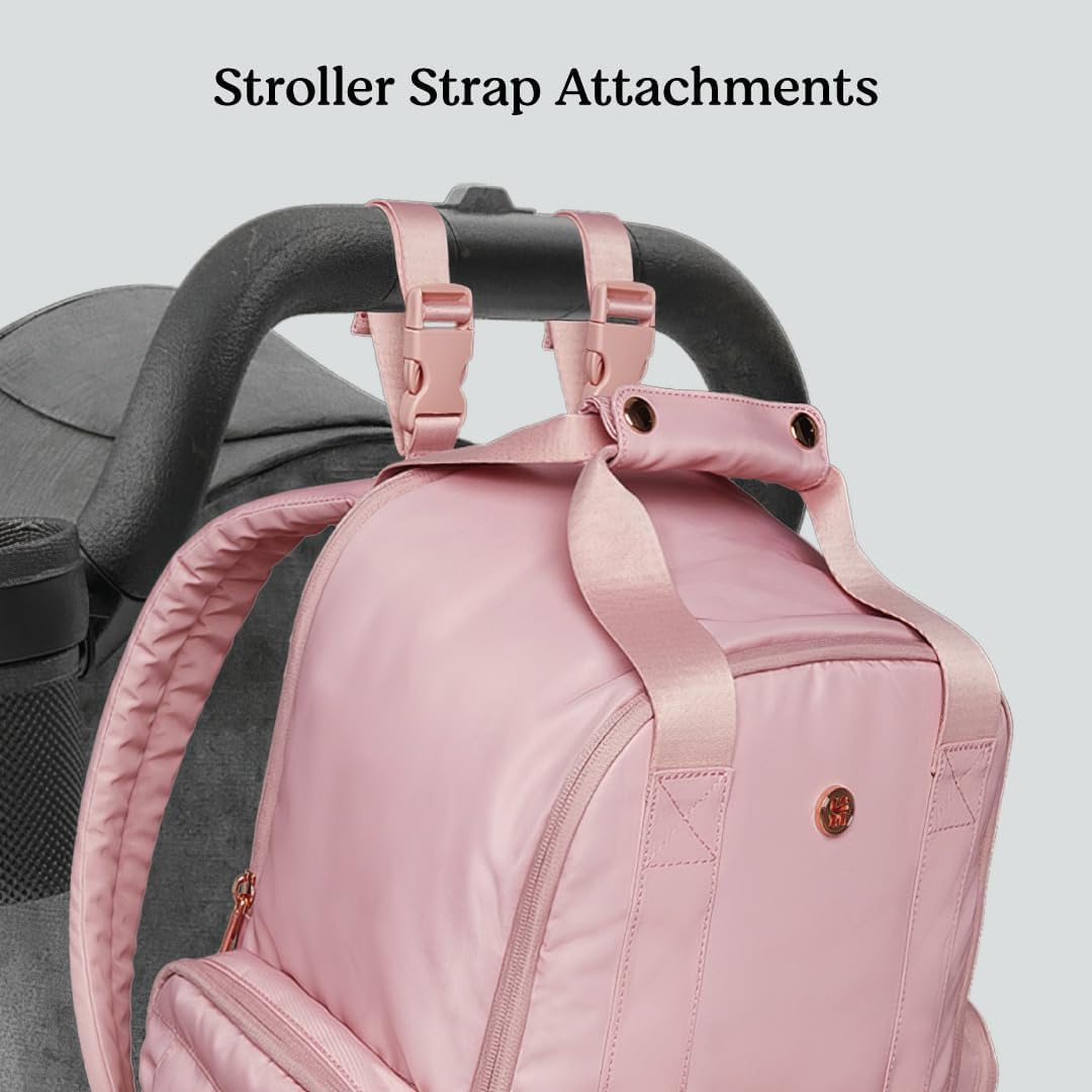 Huggies Signature Hug Pack Diaper Backpack, Bridal Rose, O/S