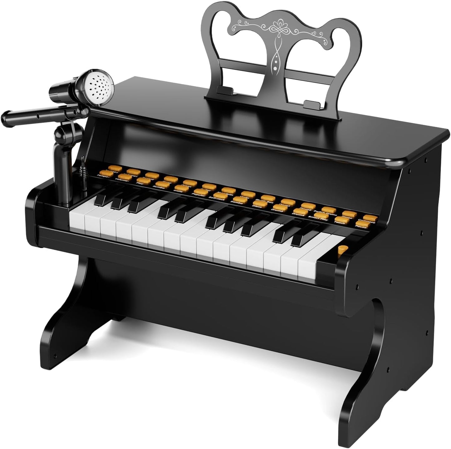 Upgraded Classical Piano for Kids - Black Professional Musical Keyboard Piano Instrument Toys for 3 5 7 9 Years Old Beginners Educational Instruments Birthday Gift
