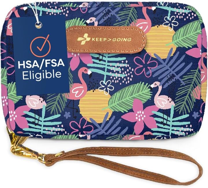 KeepGoing Travel First Aid Kit for Kids – 130 Pc. for Car, Home, Purse, Diaper Bag & Backpack with Latex-Free Bandages - Mini First Aid Kit Travel Size TSA-Approved