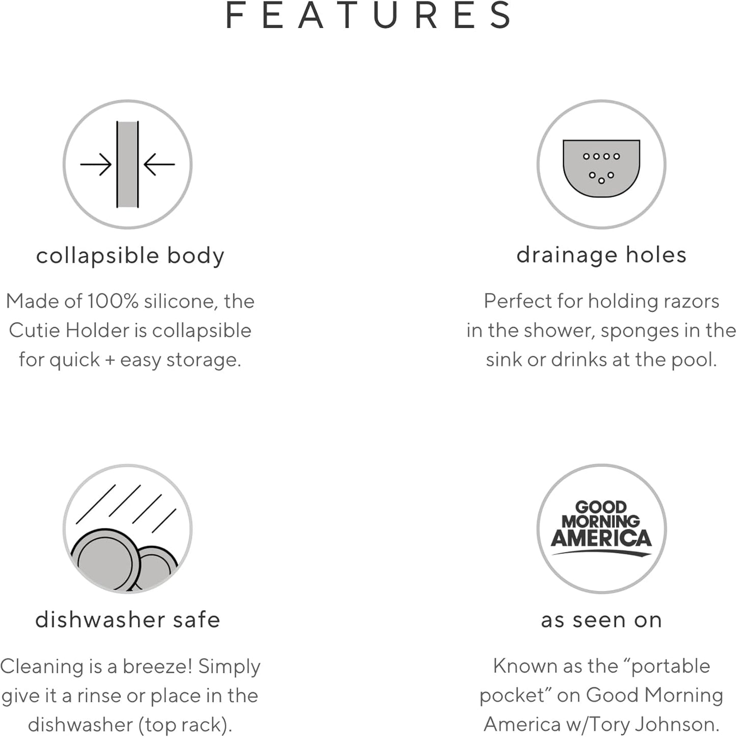 Ryan & Rose Cutie Holder Universal Stroller Cup Holder (White)