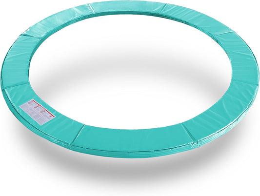 ExacMe Trampoline Pad Replacement 16 15 14 13 12 10 8 Foot, Waterproof Safety Spring Cover Round Frame Pad, No Hole for Pole