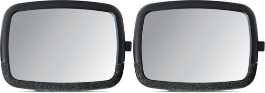 Munchkin Baby Car Mirror for Rear Facing Car Seats, Pivot 360 Baby in-Sight Adjustable Auto Mirror, Black, 2 Pack