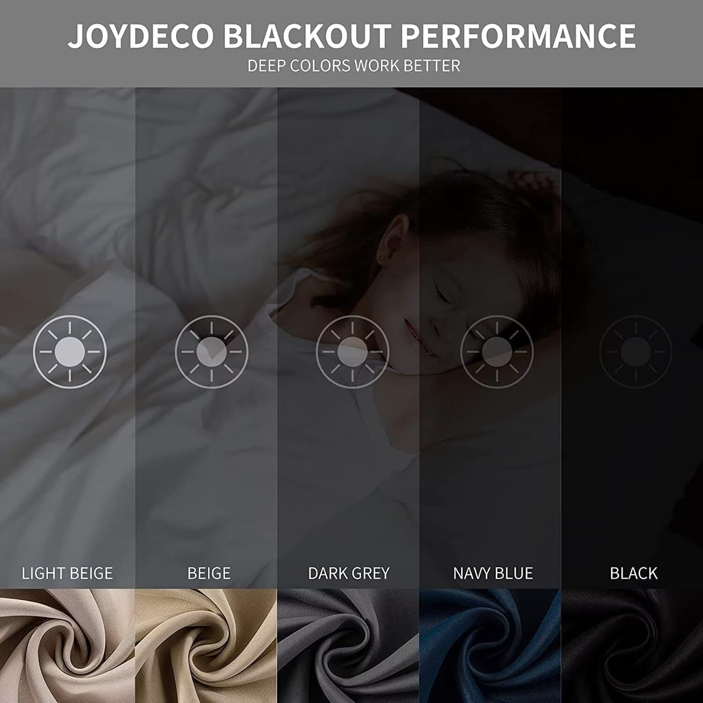 Joydeco Chocolate Custom Solid Single Blackout Curtain for Bedroom and Living Room, Grommet Thermal Insulated Room Darkening Curtain 1 Panel (Custom Size,Chocolate)