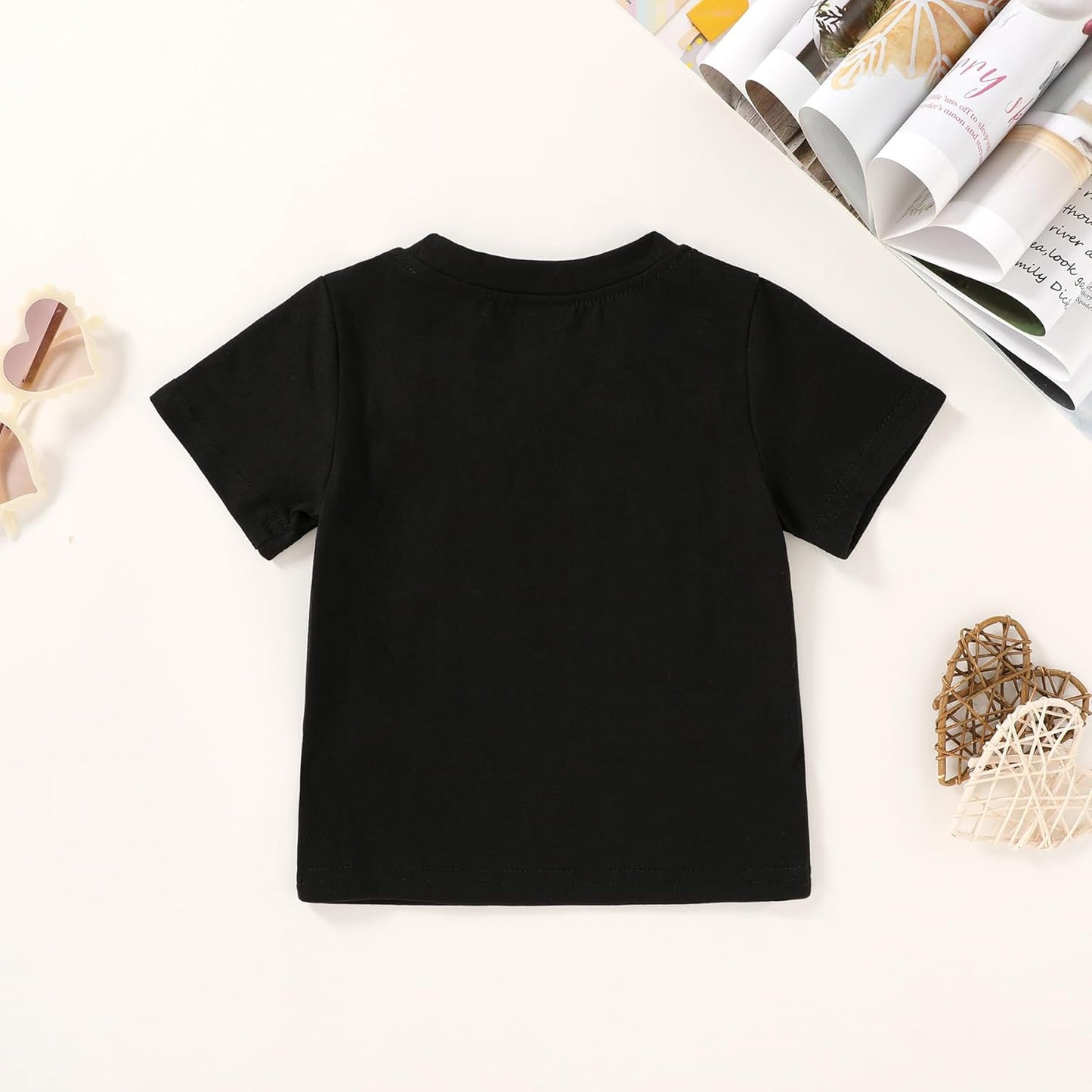 Happy Town Toddler Clothes Baby Boy Girl Smiley Face Shirt Short Sleeve T-Shirt Tee Summer Tops Outfits