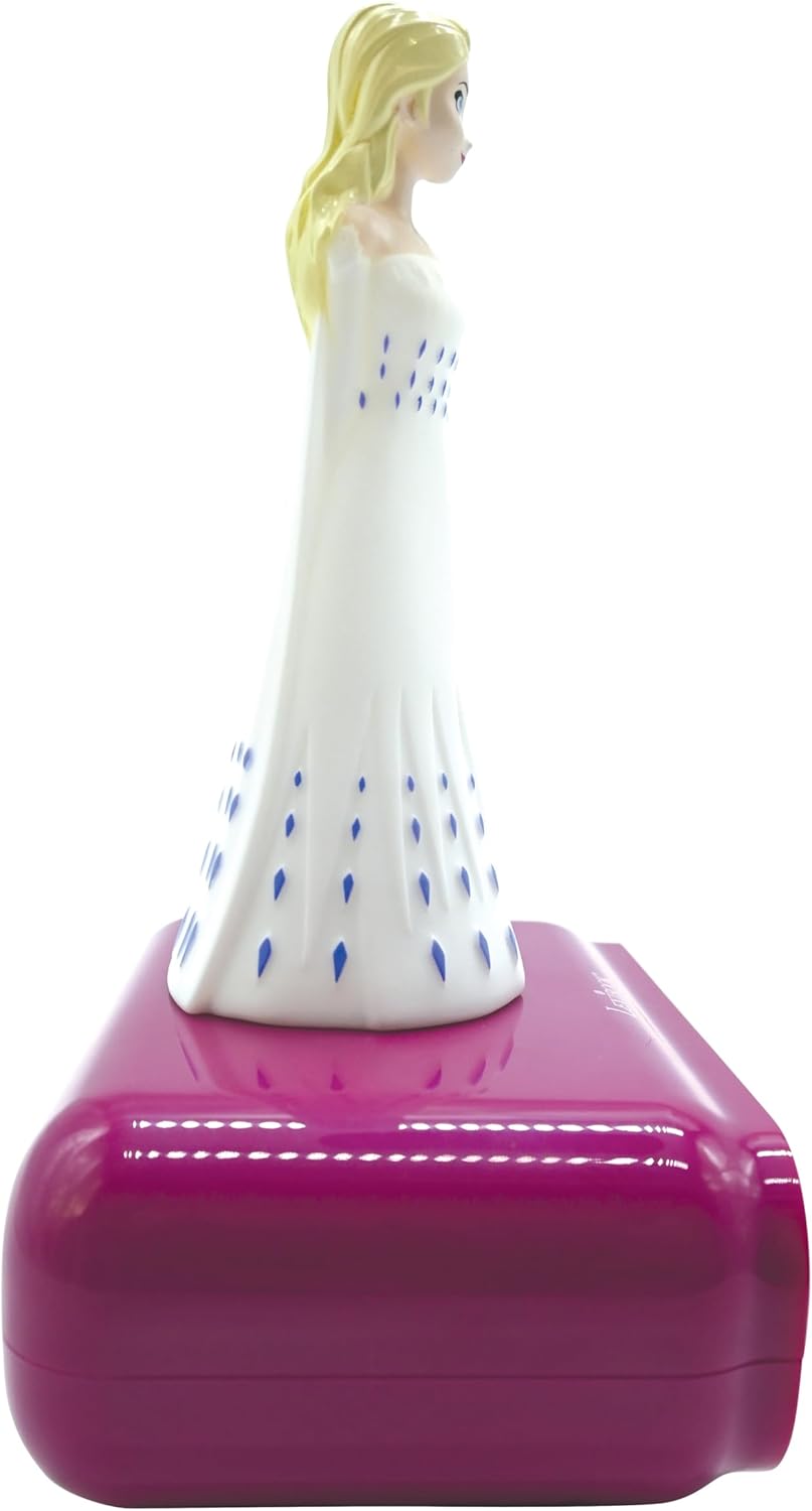 LEXiBOOK - Disney Frozen 2 Elsa Digital Alarm Clock for Kids with Night Light and Snooze, Childrens Clock, Luminous Elsa, Frozen Sound Effects, Blue Colour - RL800FZ