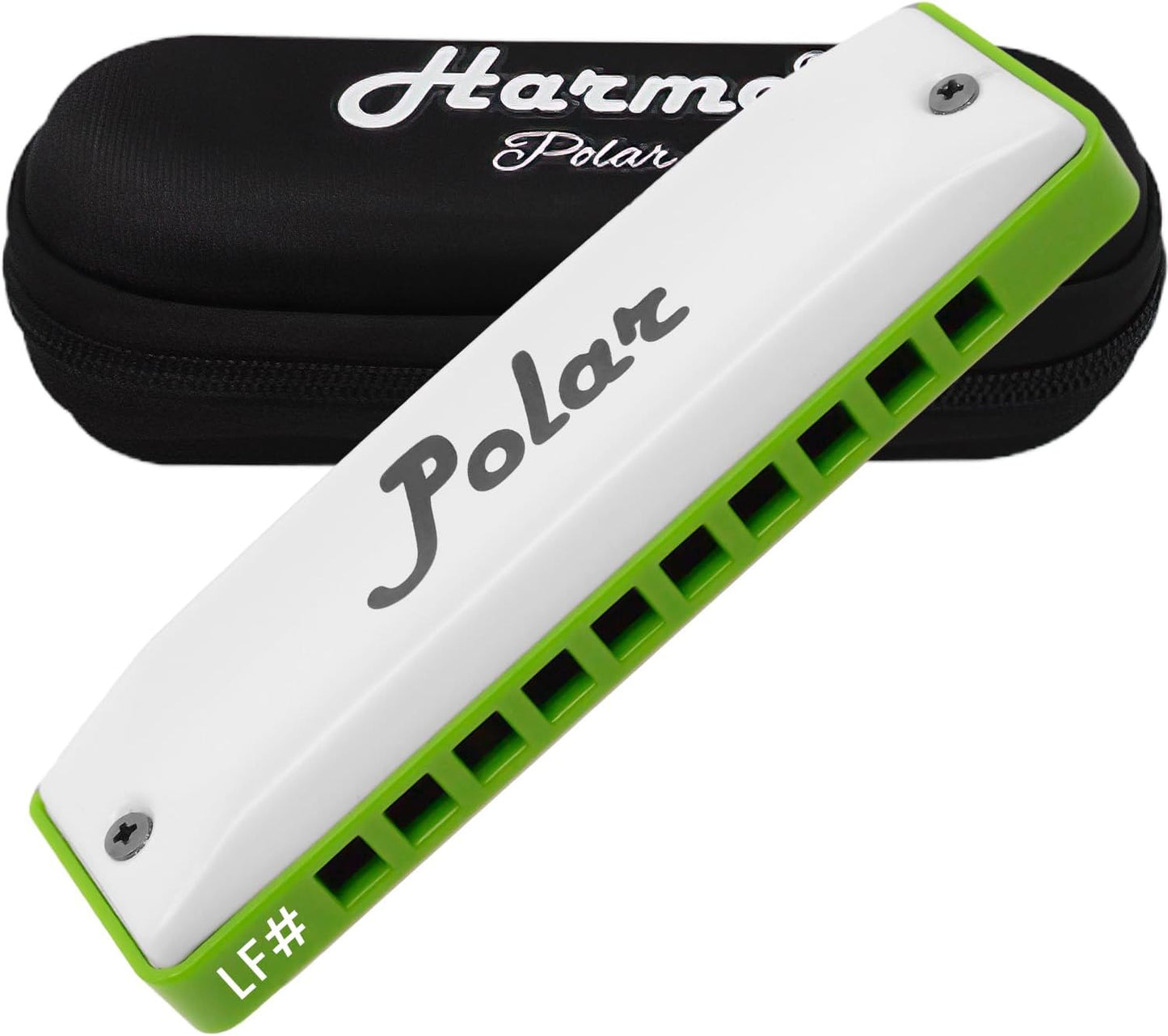 Polar Diatonic Melody Tuned Harmo Harmonica Key of LF# - Special Tuning for Easy Melodies in Cross Harp, 2 Octaves Without Bends, Loud & Responsive with Smooth Edges - USA-Checked