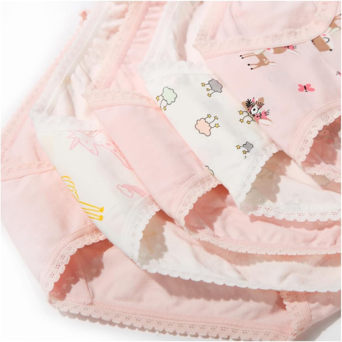 Girls' Cotton Brief Breathable Toddler Panties Kids Assorted Underwears 6-8 pieces