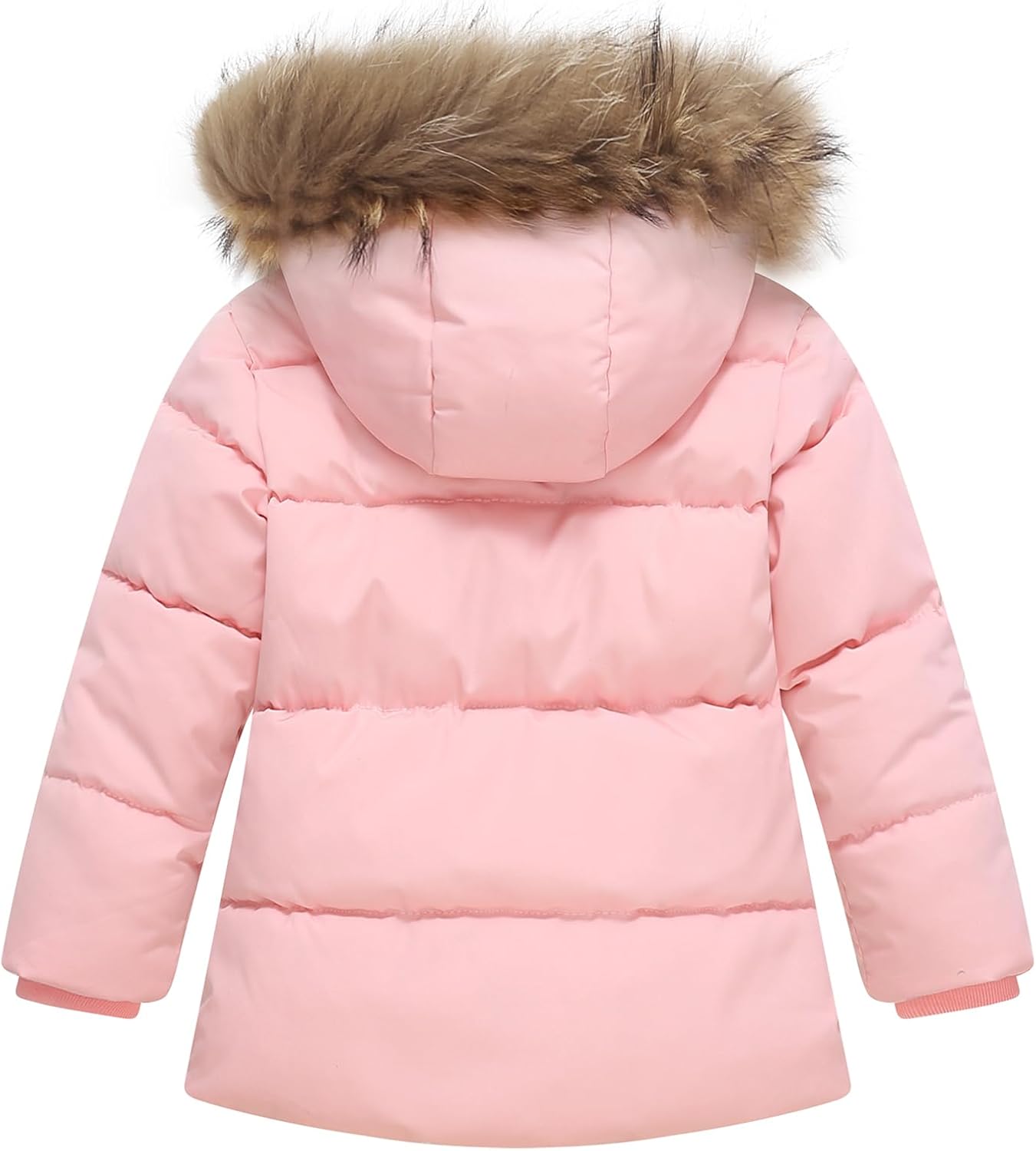 Toddler Winter Coat Baby Jacket Snow Boy Hoodie Puffer Girl Fleece Clothes 1-5T