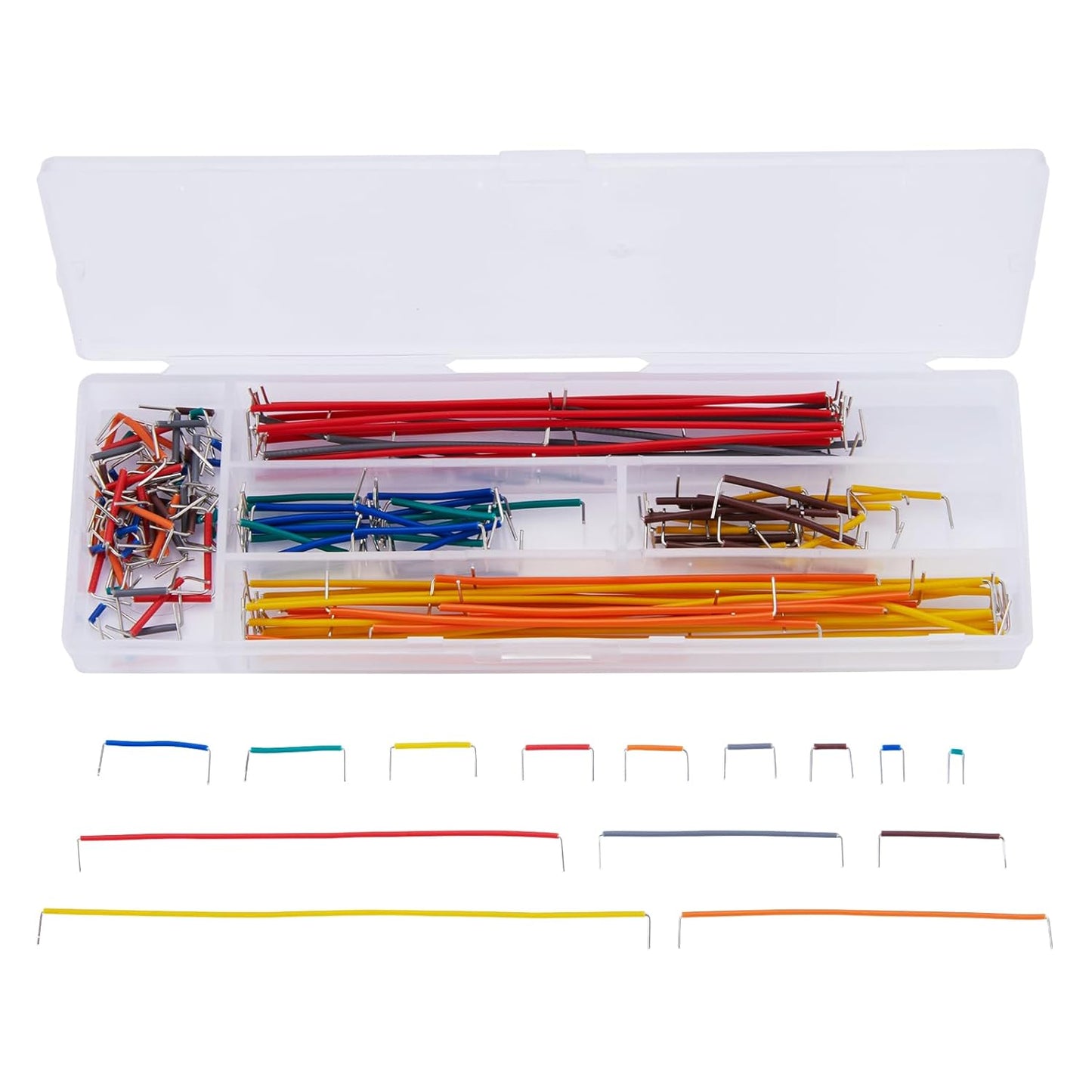 276Pcs Breadboard Jumper Wires Kit, 2Pcs 830 Breadboards + 2Pcs 400 Breadboards + 2Pcs Color-Coded 170 Breadboards + 140Pcs U-Shape Jumpers and 2x65Pcs Flexible Wires for Arduino, Raspberry Pi, STEM