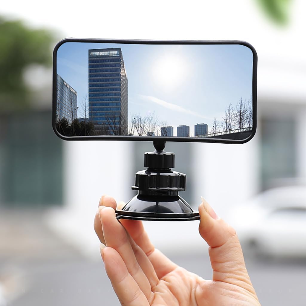 Suction Cup Baby Mirror For Car,360° Adjustable Car Seat Mirror Rear Facing Infant, See All Passengers in the Backseat, Rear View Mirror Accessories