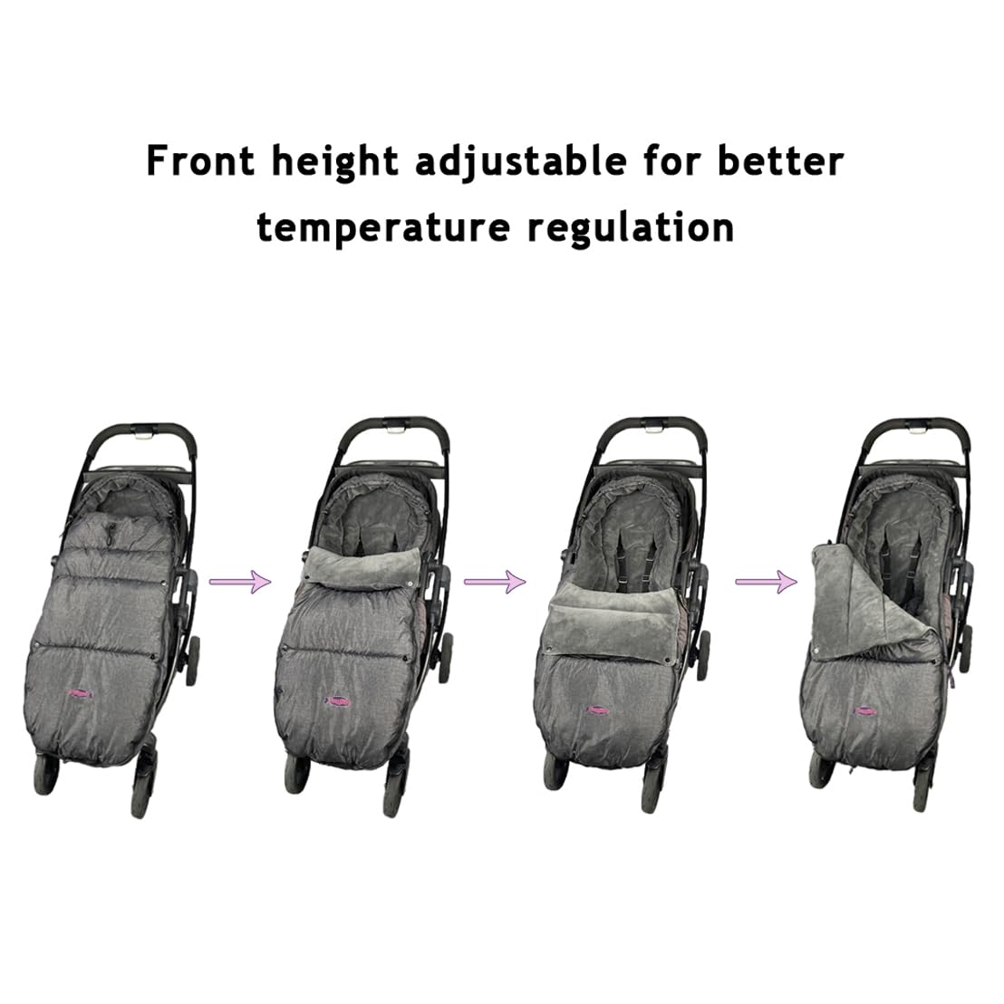 Toddler Stroller Footmuff Cosy Toe Buggy Pushchair Sleeping Bag, Easy Open & Removable Front Piece,Special Design Fits All Travel Gears Perfectly, 6-48M
