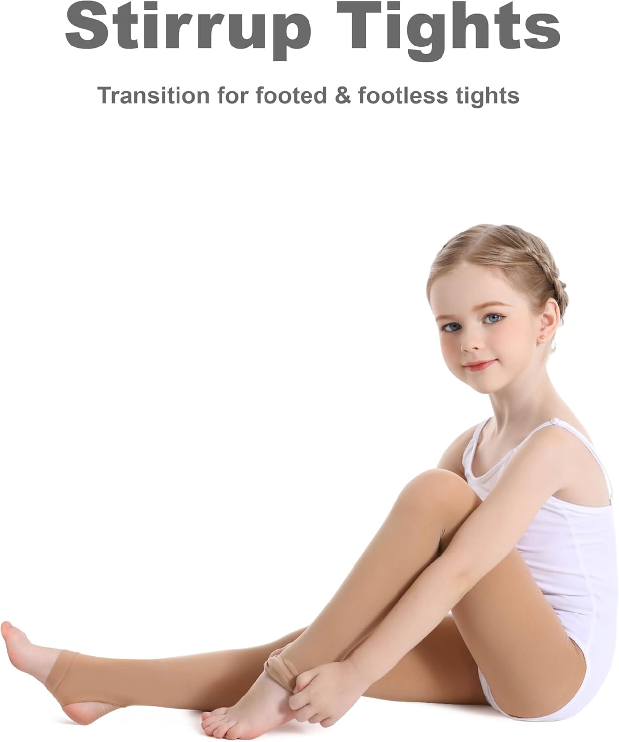 Girls Tights for Ballet Dance School Students Super Soft Stockings Leggings (Toddler/Kids)