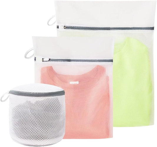 Mesh Laundry Bags for Delicates,with Upgrade the hanging ring,mesh laundry bags for washing machine12 x 16 Inches ﻿ (1 Medium)