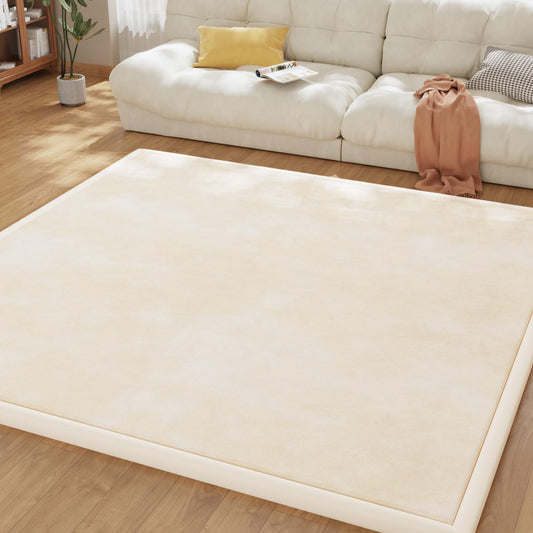 Baby Play Mat for Floor, 1.3'' Thick Memory Foam Tummy Time Mat - Super Soft Coral Velvet Nursery Rug with Non-Slip Backing, Crawling Rug for Toddlers/Infants, Yoga & Tatami Use, 71''x 79''