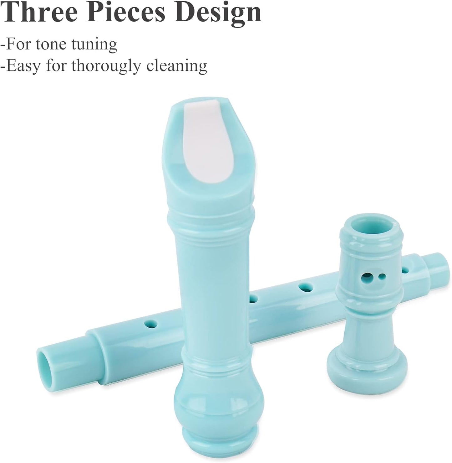 Recorder Instrument for Beginner Kids Adults,8-Hole Soprano Descant Recorder Music Flute with with Cleaning Rod & Leather Case For School Student Home Entertainment(2-Cactus)