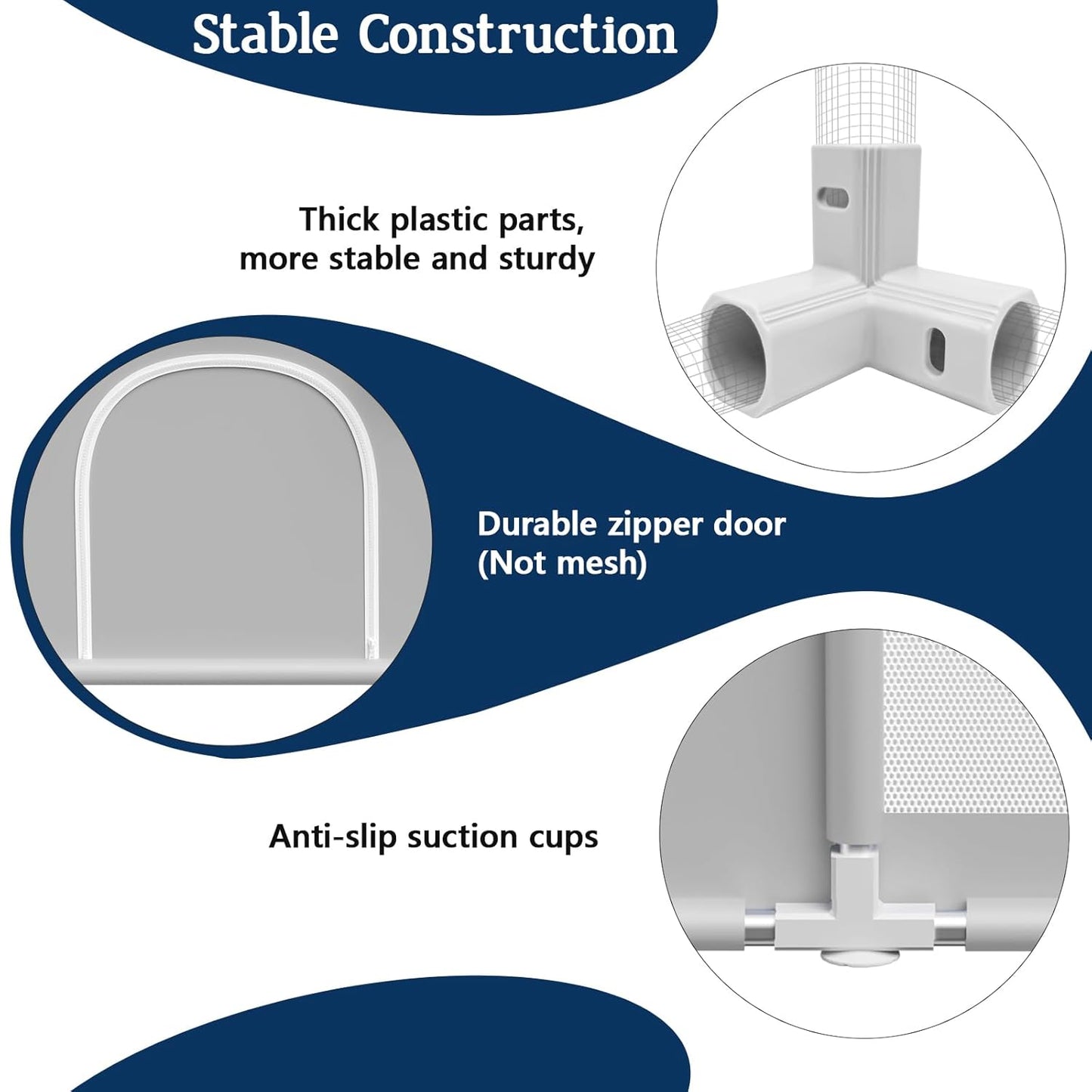 Baby Playpen 65×50Inch, Playpen for Babies and Toddlers, Play Pen Pin Indoor Outdoor Baby Play Fence