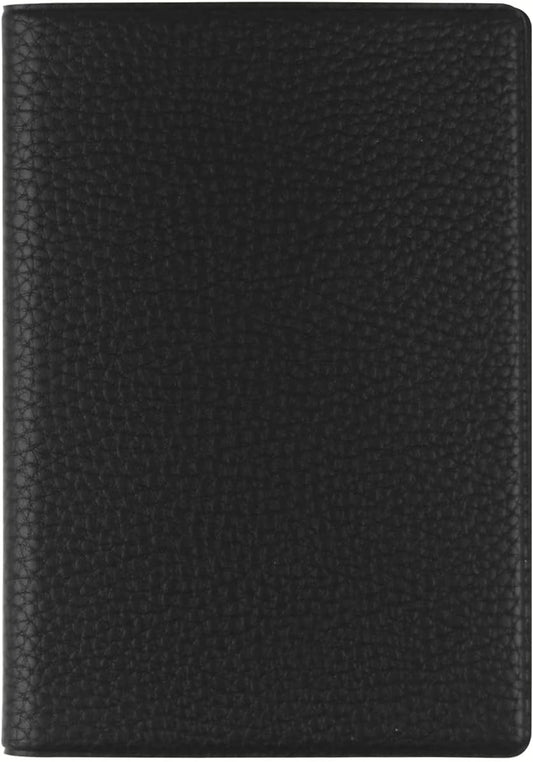 Fenice Classic Passport Cover Holder Wallet Case for Travel Essential RFID Blocking Vegan Leather Waterproof (BLACK)