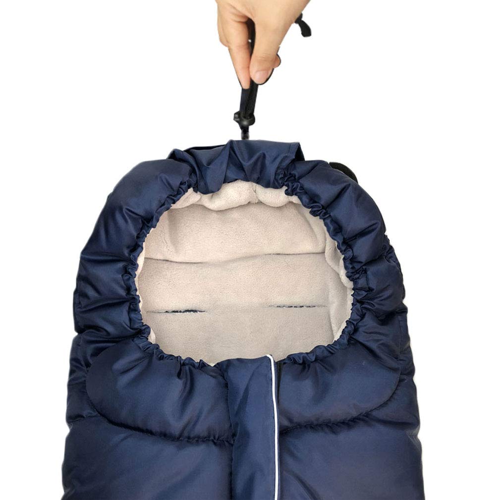 Anti-Kick Winter Waterproof Extendable Baby Bunting Bag Adaptable for Most Strollers Travel Gear Toddler Universal Stroller Footmuff 6-36Months Baby